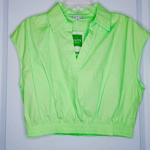 NWT lime green top